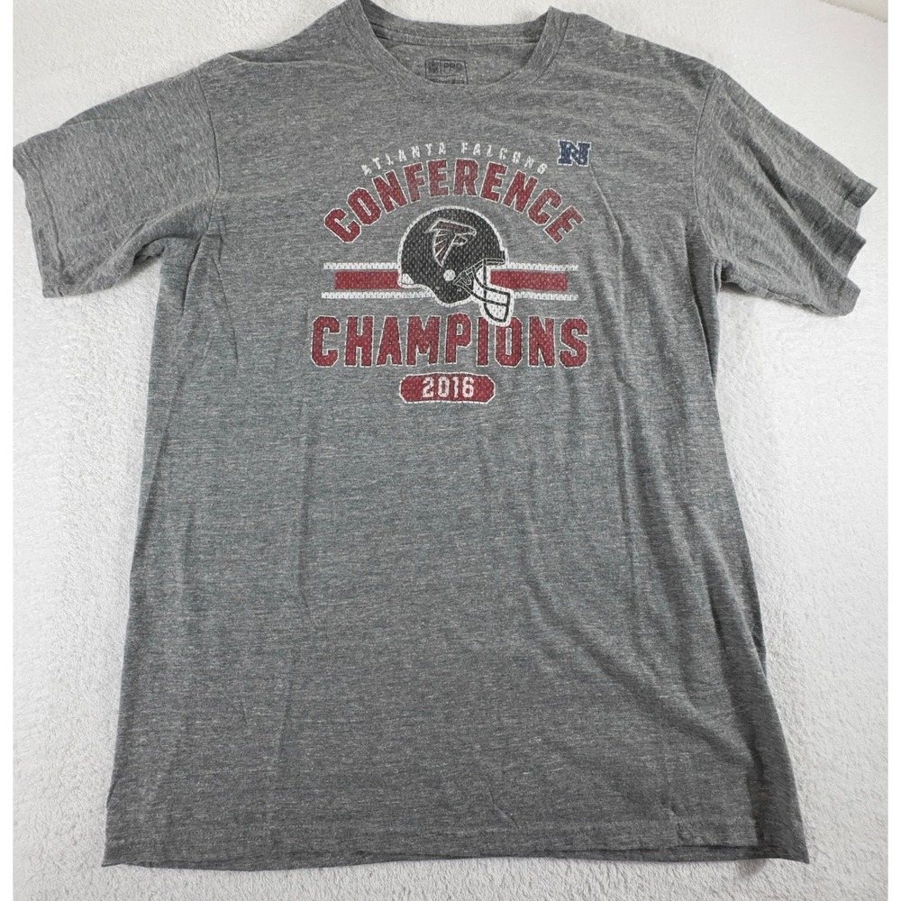 NFL Fanatics Pro Line Atlanta Falcons Gray T Shirt L
